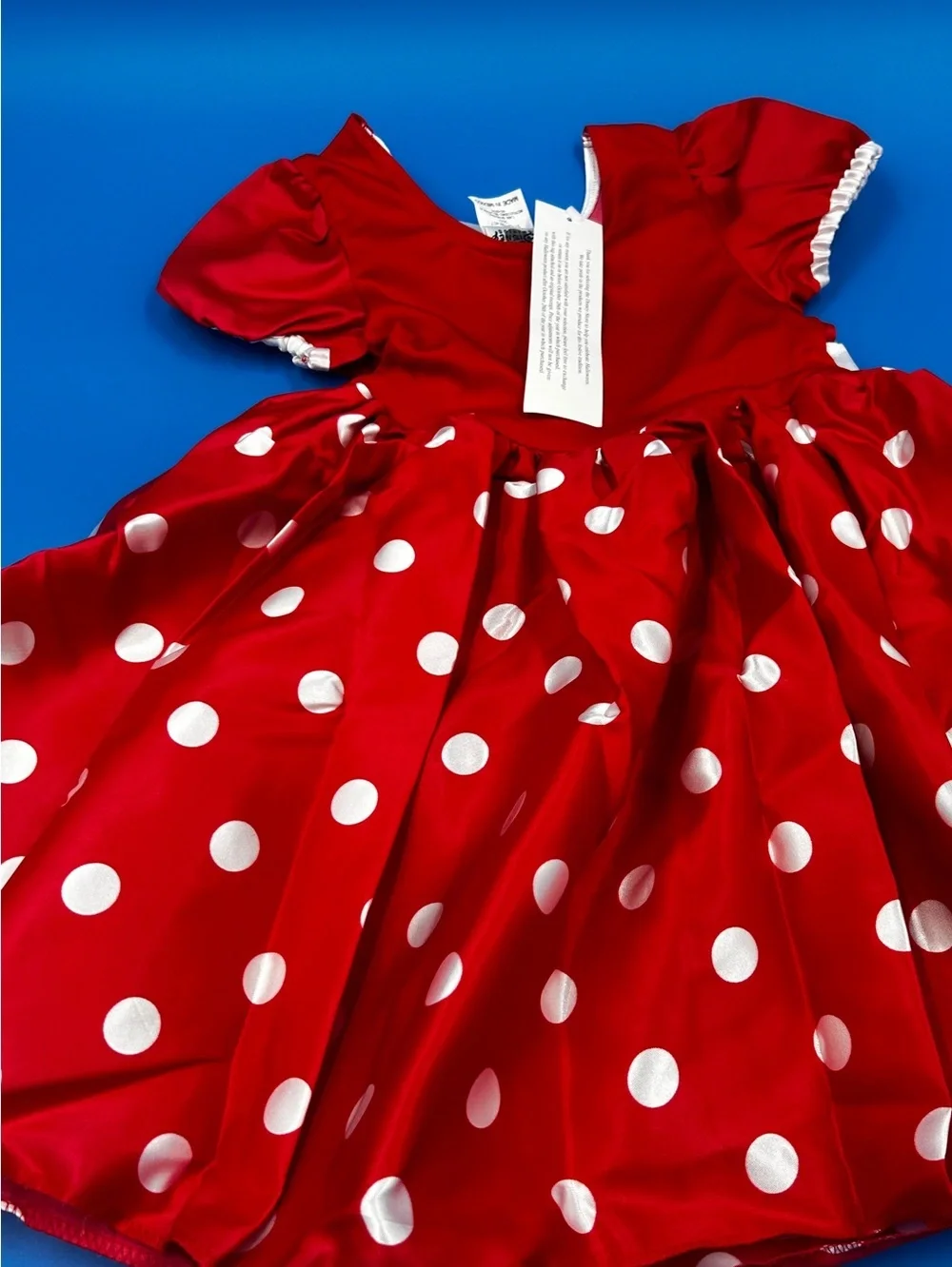 Disney Red Tag with Woven Logo